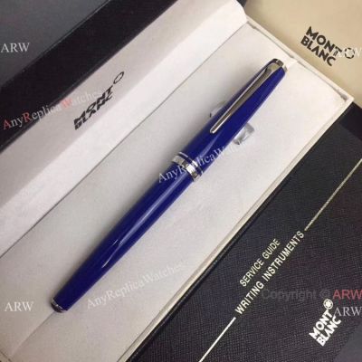 Blue Resin Montblanc Pix Rollerball Pen / Replica Mont Blanc Pens For Sale